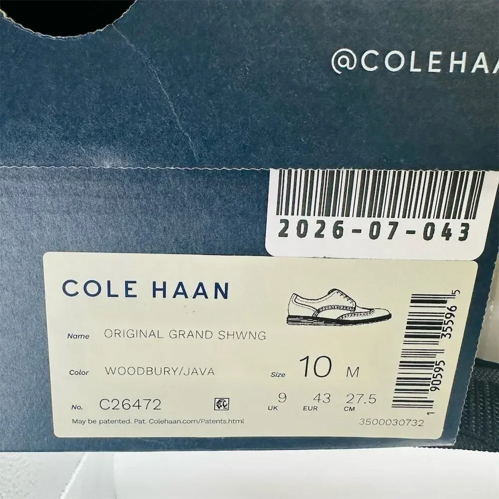 Cole Haan Original Grand Shortwing Oxford Brown Dress Shoes | Men’s Size 10M US